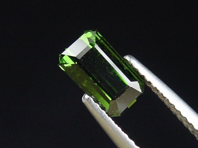 Verdelith / grüner Turmalin 1,52 Ct. Oktagon 8 x 4,5 mm Brasilien
