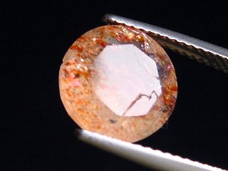 Quarz mit Hämatit 3,27 Ct. natürliche Konfetti Einschlüsse B-Qualität