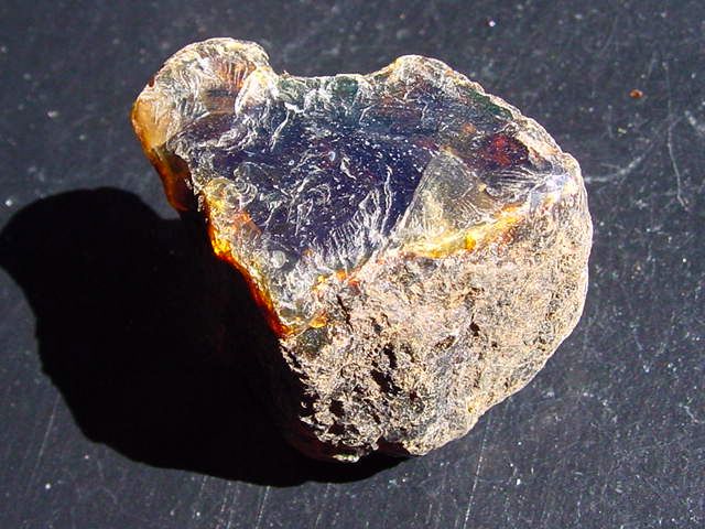 Blauer Bernstein 11,07 Gramm - 3,6 cm Sumatra, Indonesien