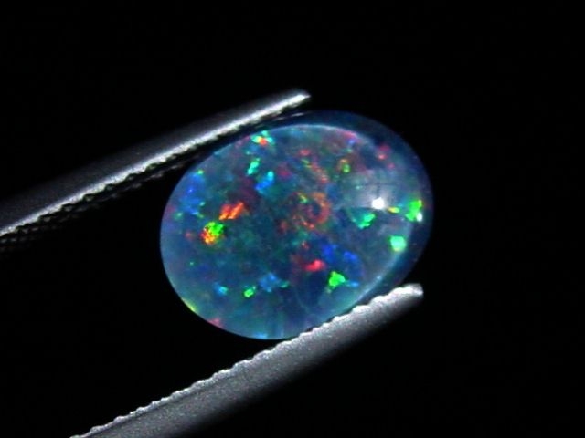 Opal / Edelopal 10 x 8 mm Oval Cabochon Triplette - Australien