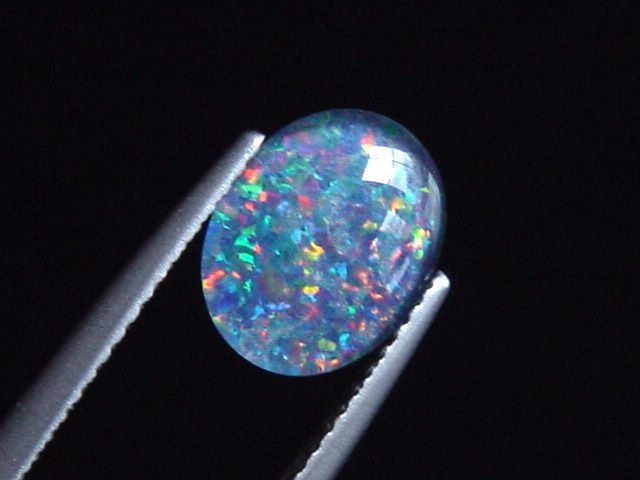 Opal / Edelopal 10 x 8 mm Oval Cabochon Triplette - Australien