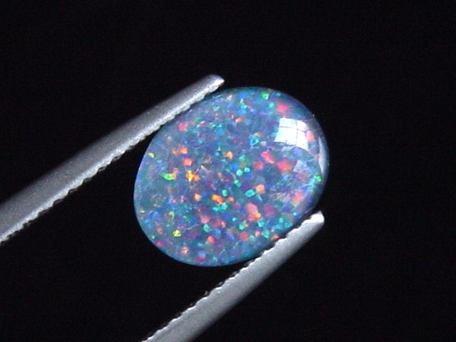 Opal / Edelopal 10 x 8 mm Oval Cabochon Triplette - Australien