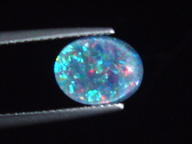 Opal / Edelopal 10 x 8 mm Oval Cabochon Triplette - Australien