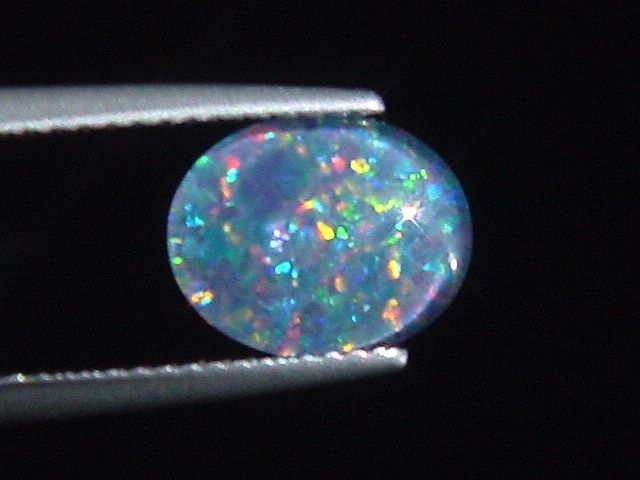 Opal 10 x 8 mm oval cabochon triplet - Australia