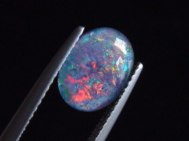 Opal / Edelopal 10 x 8 mm Oval Cabochon Triplette - Australien