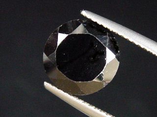 Schwarzer Spinell 6,08 Ct. rund Sri Lanka