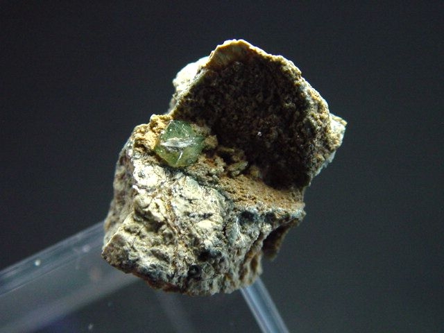 Demantoid Garnet specimen 17 mm - Green Fire Mine, San Benito Co., California, USA