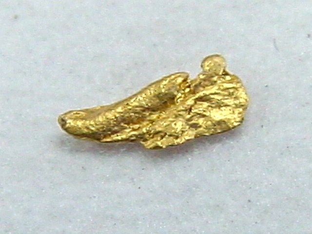 Gold Nugget 5 mm - Kaareoja, Lappland, Finnland