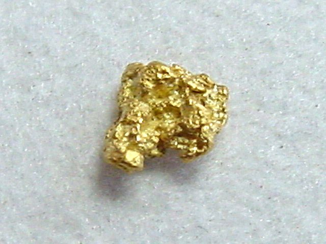 Gold nugget 4 mm - Kaareoja, Lappia, Finland