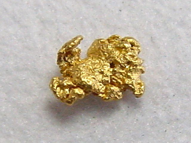 Gold nugget 4,5 mm - Palsinoja, Lappia, Finland