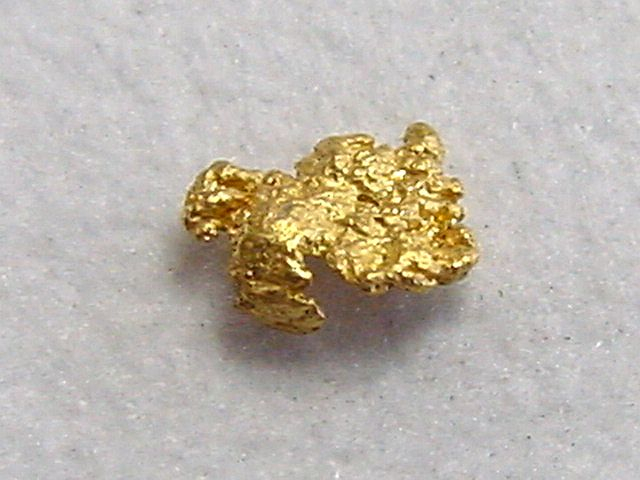 Gold nugget 4,5 mm - Palsinoja, Lappia, Finland