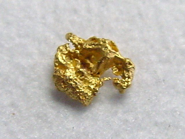 Gold nugget 4 mm - Kaareoja, Lappia, Finland