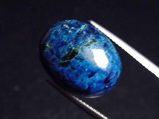 Shattuckite 21,98 Ct. oval cabochon - Bisbee, Arizona, USA