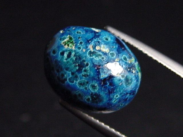 Shattuckite 8,97 Ct. oval cabochon - Bisbee, Arizona, USA
