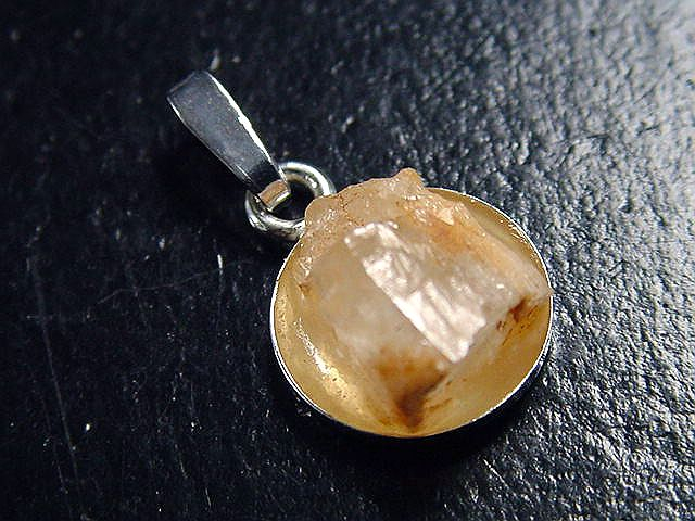 Phenakit Kristall Anhänger 925 Silber 18 mm selten - Piracicaba, Minas Gerais, Brasilien