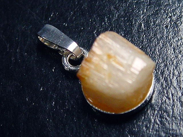 Phenakit Kristall Anhänger 925 Silber 16 mm selten - Piracicaba, Minas Gerais, Brasilien