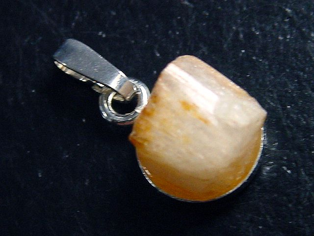 Phenakit Kristall Anhänger 925 Silber 16 mm selten - Piracicaba, Minas Gerais, Brasilien