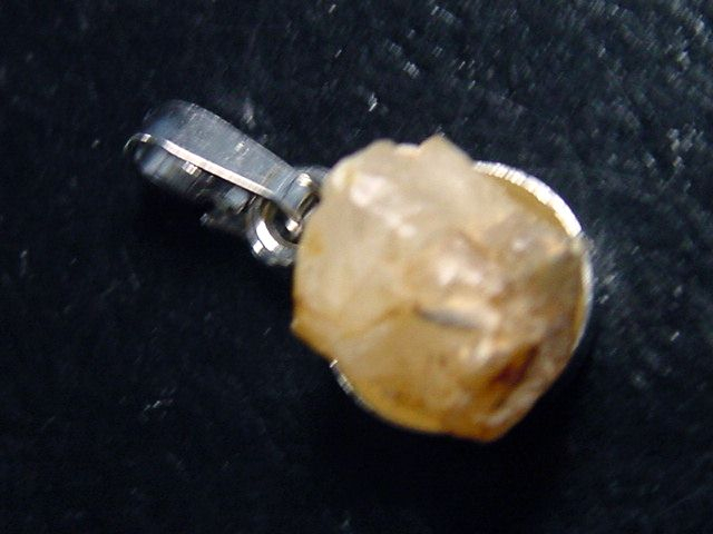 Phenakit Kristall Anhänger 925 Silber 16 mm selten - Piracicaba, Minas Gerais, Brasilien