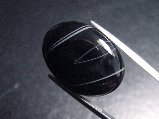 Achat 23,90 Ct. gebändert - Oval Cabochon Brasilien