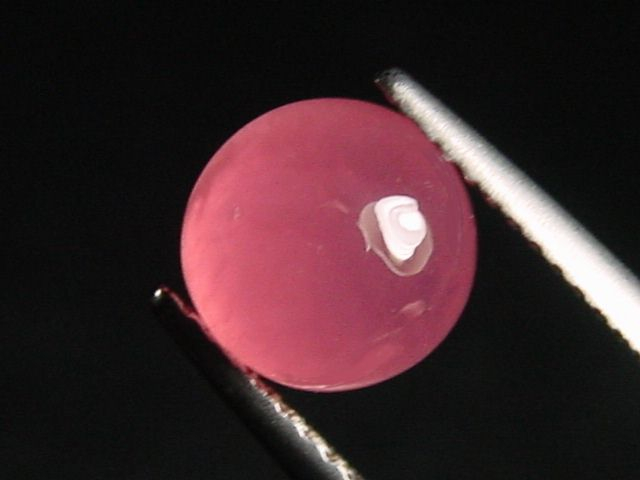 Rhodochrosite 3,11 Ct. round cabochon - Kuruman, Southafrica