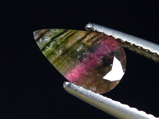 Tourmaline bicolor 1,26 Ct. pear Brazil