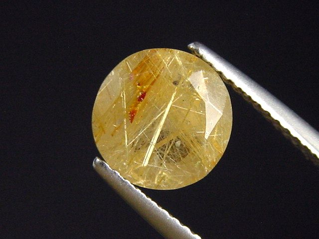 Rutile Quartz 2,45 Ct. faceted Brazil