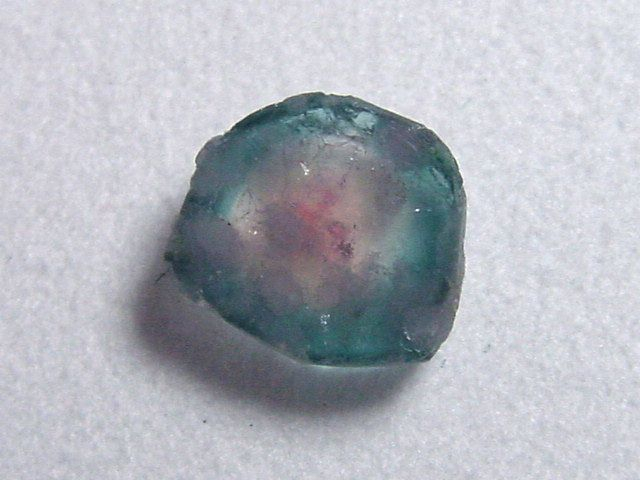 Watermelon Tourmaline 2,15 Ct. polished crystal slice Brazil