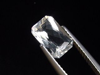 Pollucite 1,62 Ct. octagon with scissor cut rare - Skardu, Pakistan