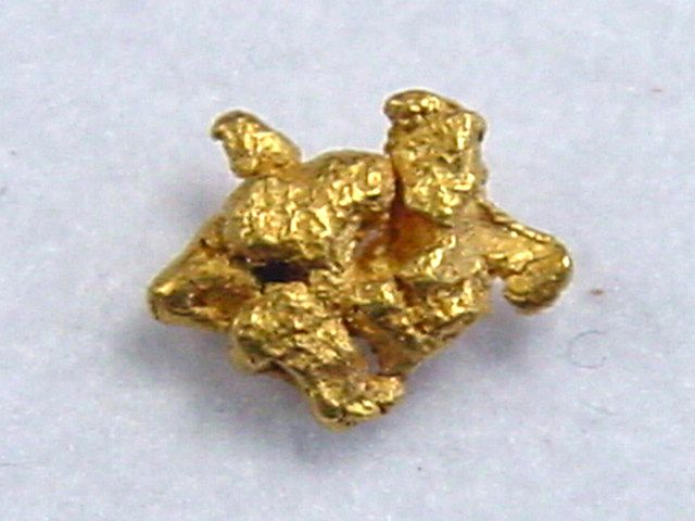 Gold Nugget 5 mm - Selperinoja, Lappland, Finnland