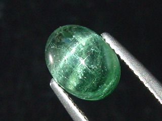 Indigolite Tourmaline cat's eye 2,07 Ct. oval cabochon Brazil