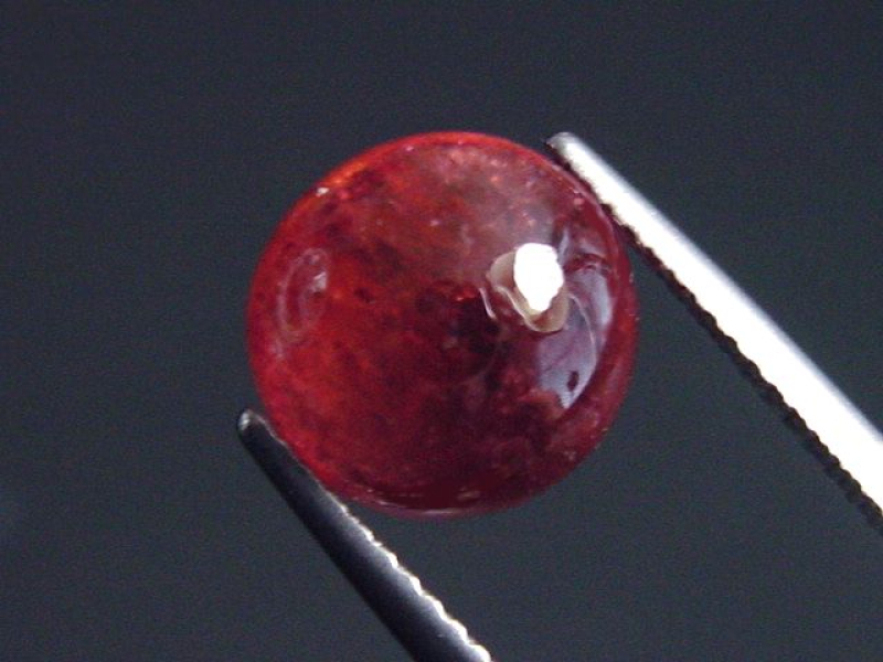 Rubellite / red Tourmaline 4,78 Ct. round cabochon Brazil