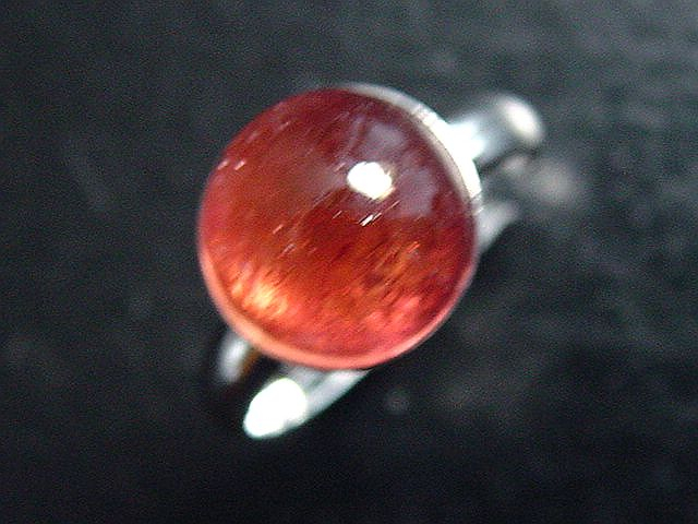 Rubellite Tourmaline Ring 4,78 Ct. cabochon 925 Silver - open / any size