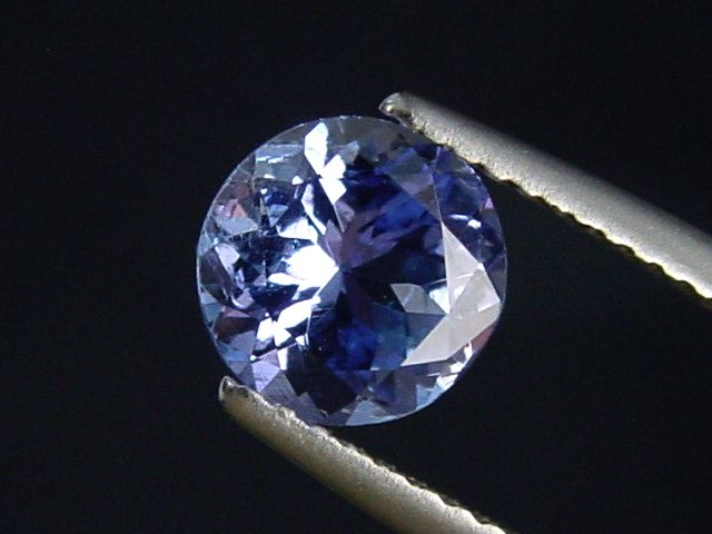 Tansanit 1,28 Ct. Rund 7 mm - feinstes Blauviolett