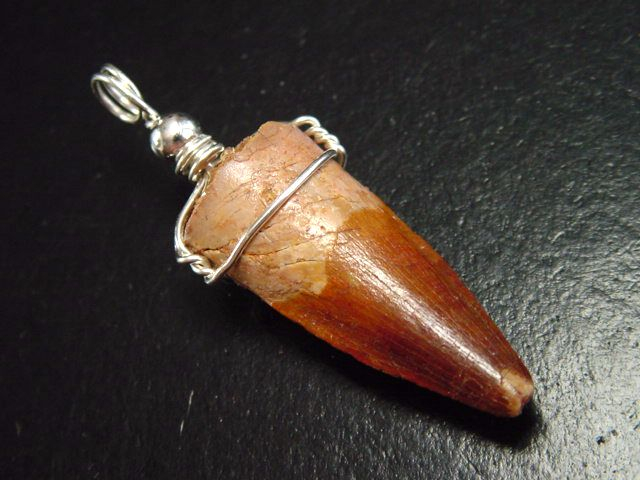 Spinosaurus tooth pendant 925 silver - 5,0 cm - Spinosaur Dinosaur