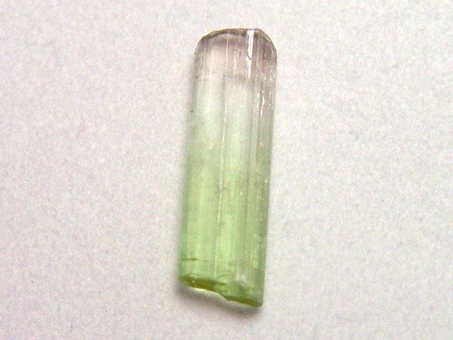 Tourmaline crystal 15 mm bicolor