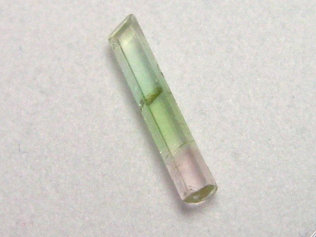 Tourmaline crystal 13 mm bicolor