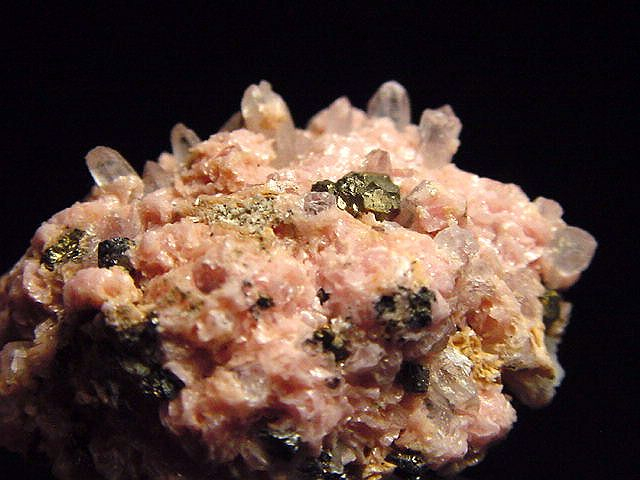 Rhodochrosit mit Bergkristall Stufe 33 mm Argentinien