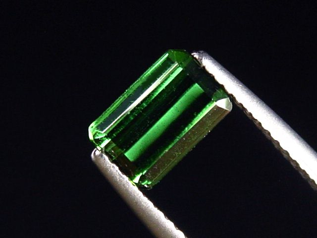 Verdelith / grüner Turmalin 1,23 Ct. Oktagon 8 x 5 mm Brasilien