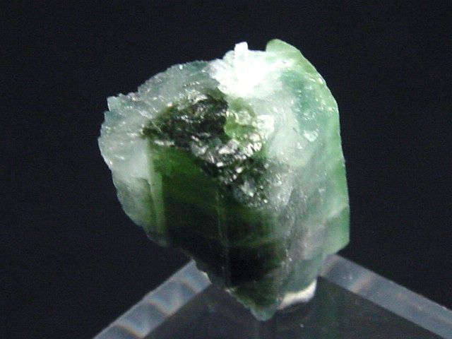 Turmalin Kristall zweifarbig 13 mm blau und grün - Minas Gerais, Brasilien