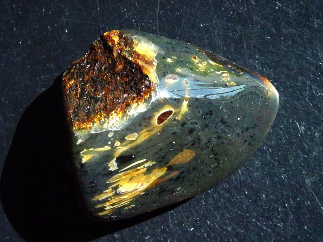 Blauer Bernstein 59,67 Gramm - 6,4 cm Sumatra, Indonesien