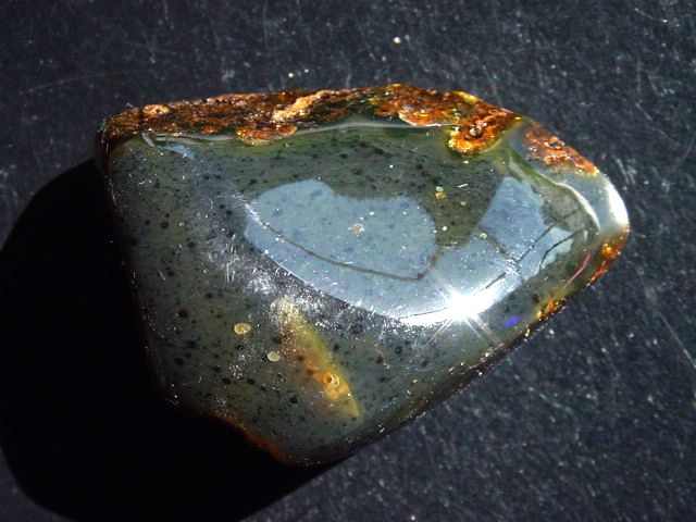 Blauer Bernstein 59,67 Gramm - 6,4 cm Sumatra, Indonesien