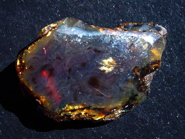 Blauer Bernstein 22,18 Gramm - 5,5 cm Sumatra, Indonesien