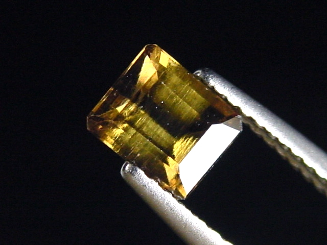 Dravit / brauner Turmalin 1,14 Ct. Oktagon 6 x 5 mm Brasilien