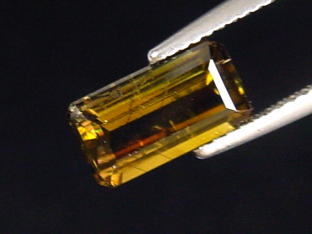 Dravit / brauner Turmalin 2,34 Ct. Oktagon 10 x 5,5 mm Brasilien