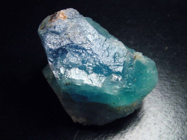 Fluorite crystal 50 mm aqua blue - Grube Hesselbach, Schwarzwald, Germany