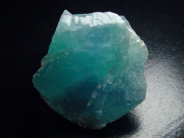 Fluorit Kristall 49 mm aquamarinblau - Grube Hesselbach, Schwarzwald, D