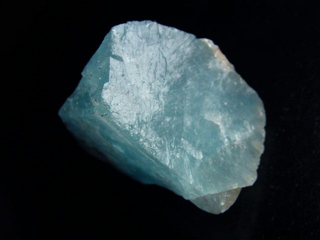 Fluorite crystal 47 mm aqua blue - Grube Hesselbach, Schwarzwald, Germany