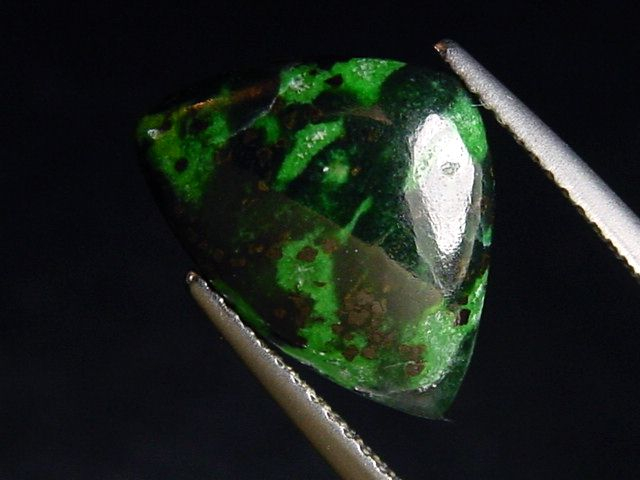 Spotted Jade 4,97 Ct. cabochon - Monte Viso, Piemont, Italy