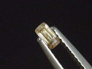 Kassiterite 0,28 Ct. 4 mm baguette faceted - Böhmen, Czech Rep.