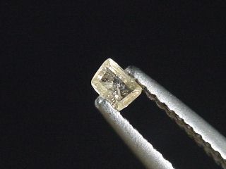Kassiterite 0,18 Ct. 3 mm trapezoid faceted - Böhmen, Czech Rep.